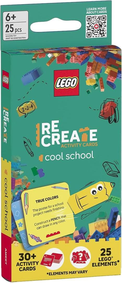 ReCreate Activity Cards: Cool School LEGO set (#9788325346928-1)