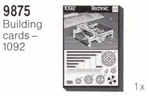 Building Cards - 1092 LEGO set (#9875-1)