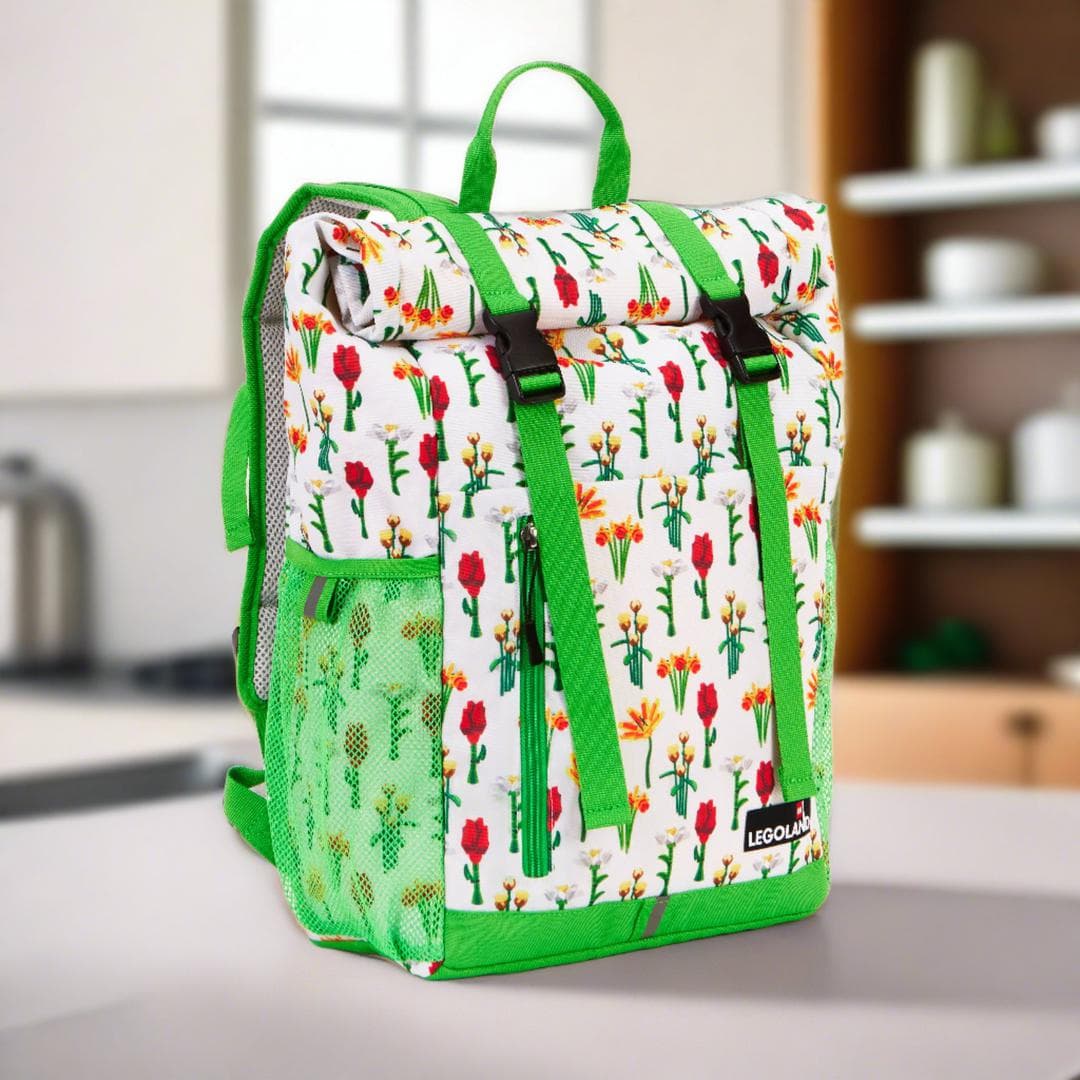 Flower Roll Top Backpack
