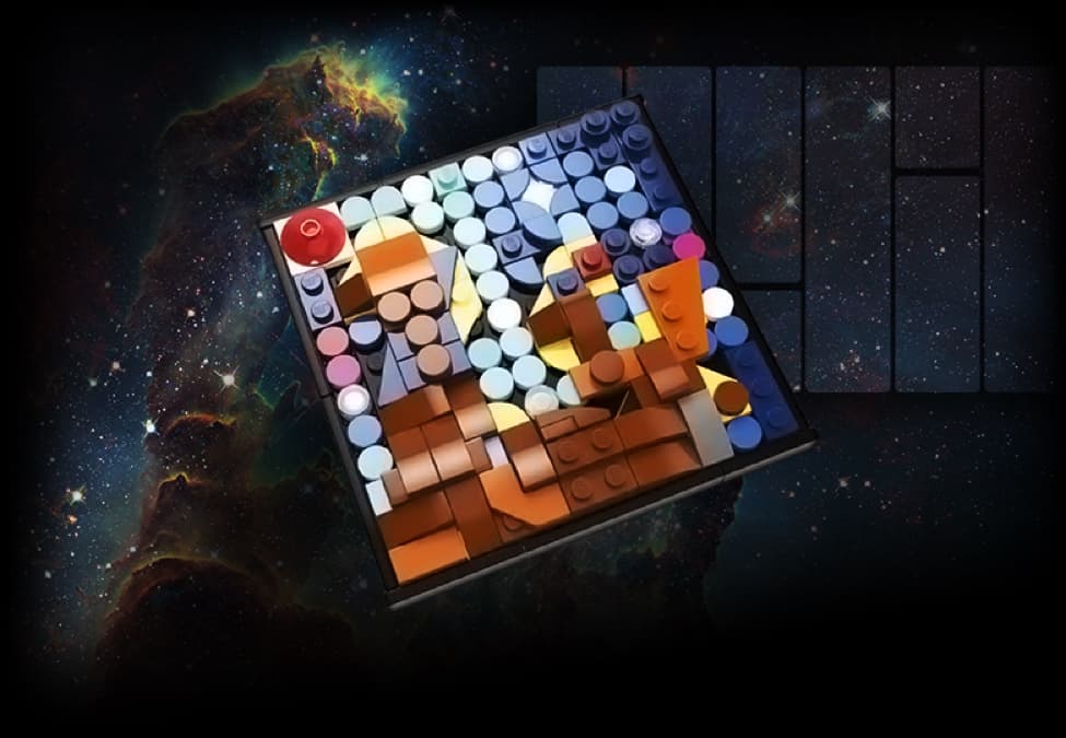 Hubble Image Mosaic LEGO set (#HUBBLEMOSAIC-1)