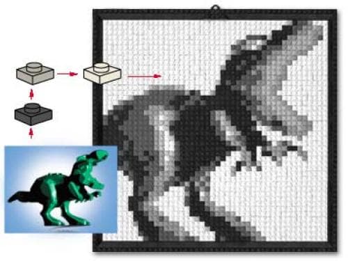 Lego Mosaic Dino