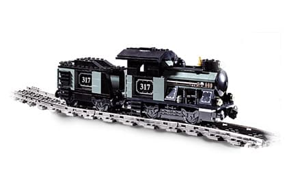 Small Train Engine with Tender Gray LEGO set (#KT407-1)