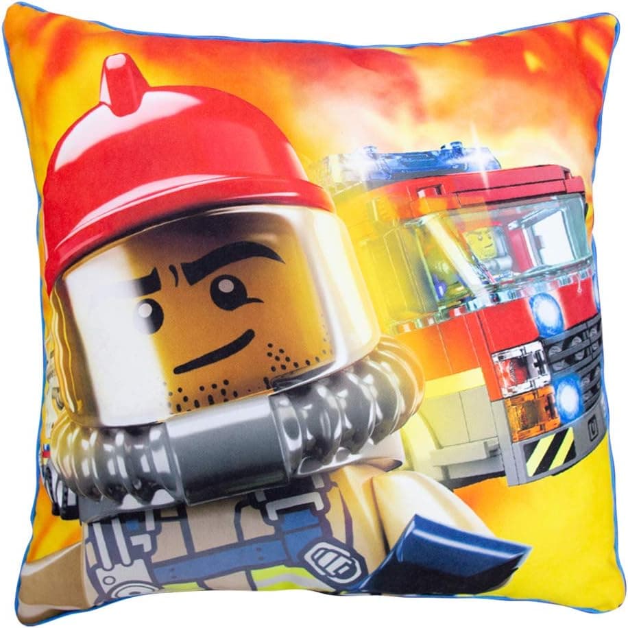 City Police and Fire Square Pillow