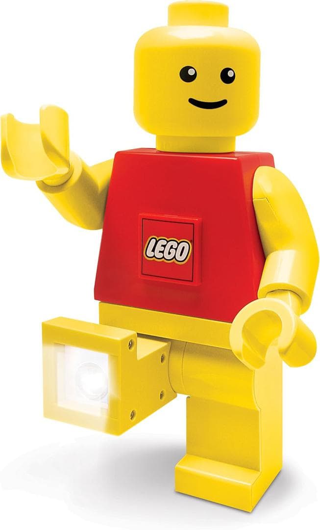 Minifigure Flashlight with Red Torso, Yellow Arms and Yellow Legs