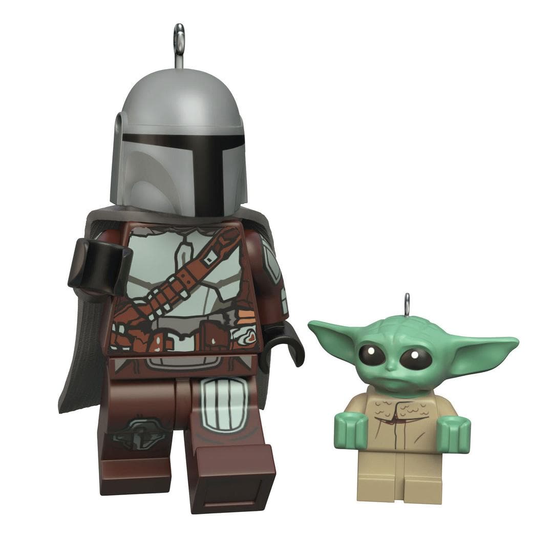 Hallmark Keepsake Christmas Tree Ornament - Star Wars The Mandalorian and Grogu LEGO set (#QXI7079-1)