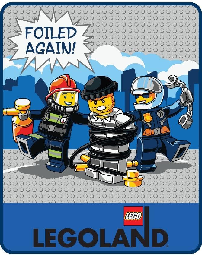 LEGOLAND City Foiled Again Plush Throw