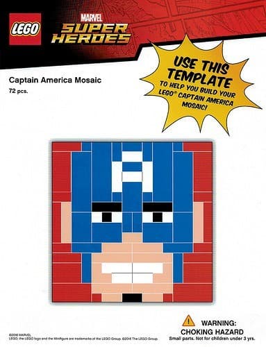 Captain America Mosaic LEGO set (#TRUCAPAM-1)