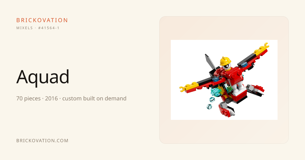Aquad — LEGO Mixels #41564-1 (2016) · Brickovation