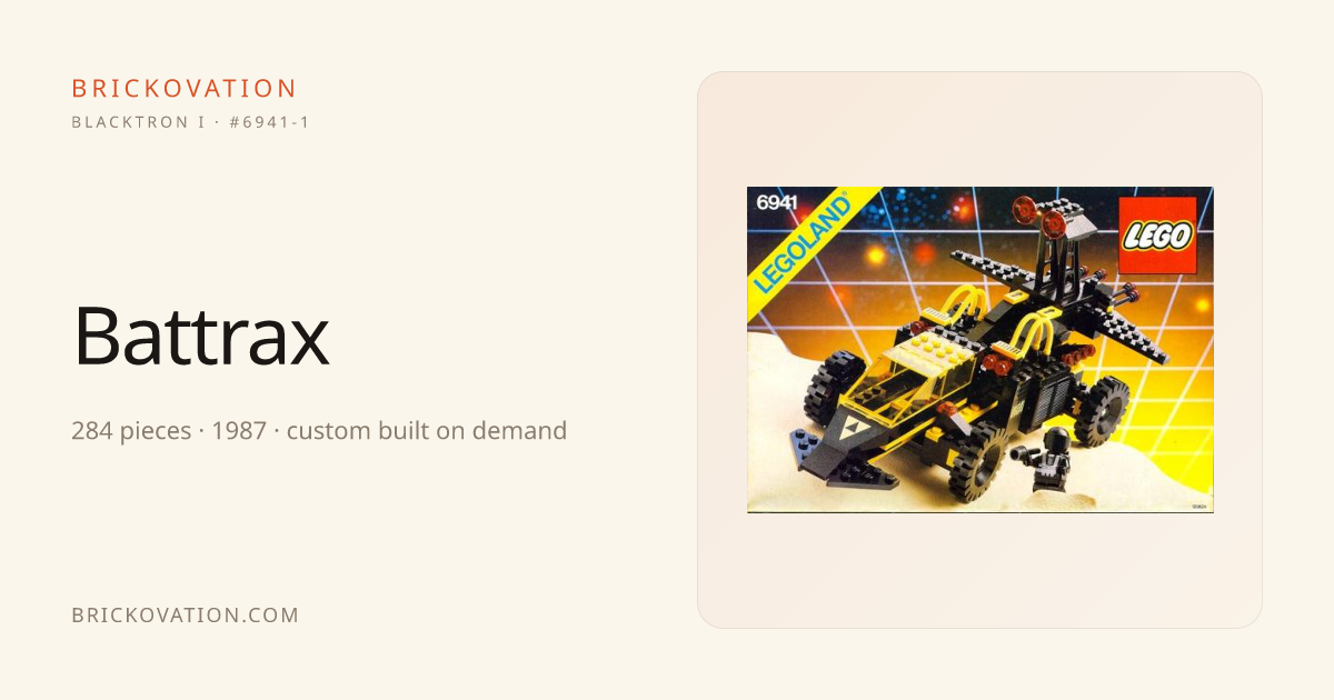 Battrax — LEGO Blacktron I #6941-1 (1987) · Brickovation