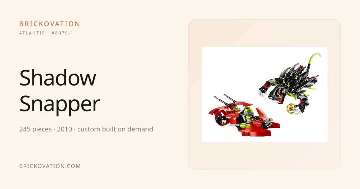 Shadow Snapper — LEGO Atlantis #8079-1 (2010) · Brickovation