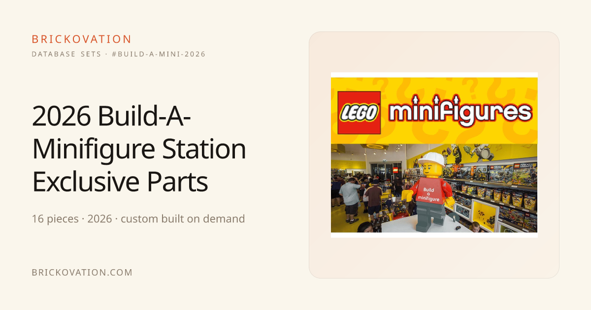 2026 Build-A-Minifigure Station Exclusive Parts — LEGO Database Sets # ...